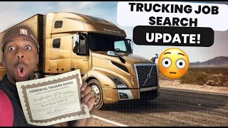 How Is My Trucking Job Search Going After Getting My CDL Rookie Truck Driving Job Search [upl. by Ainer]