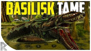 BASILISK TAMING GIANT SNAKE  How to Tame a Basilisk  Ark Aberration Expansion Pack DLC EP21 [upl. by Seira]