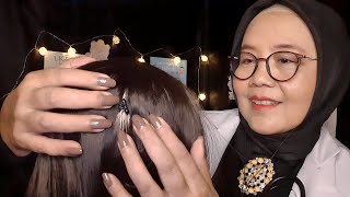 ASMR School Nurse Lice Check  Scalp Scratching Hair Brushing Personal Attention [upl. by Faden]