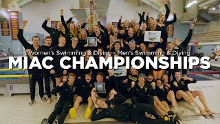 2024 Gustavus Swimming amp Diving  MIAC Championships [upl. by Meikah]