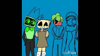 Mains as my fav band ORIGINAL shelly vee astro sprout dandysworld drawing weezer art [upl. by Zerelda]