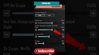 3X Scope Recoil Control Sensitivity Settings PUBG Mobile Recoil Control IN PUBG short Bgmi 😱🤯🔥 [upl. by Ronyam]