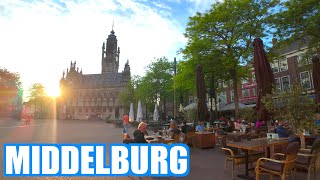 Middelburg 2024 🇳🇱 Zeeland Netherlands 🌅 Evening walking tour [upl. by Ahsinam]