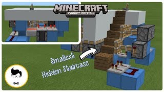 Minecraft PE SMALLEST HIDDEN STAIRCASE PEXboxWindows10Switch [upl. by Ayouqes742]