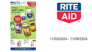 Rite Aid Weekly Ad US  11032024  11092024 [upl. by Aicelet]