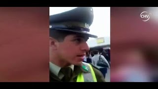 Carabinero que botó cabritas de mujer habría sido motochorro  CHV Noticias [upl. by Akeenahs]