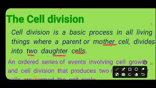 BIOLOGY GRADE 10 UNIT 4 PART 1 CELL CYCLE በአማርኛ [upl. by Nyssa]