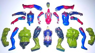 Merakit Mainan Hulk Smash Spiderman Ironman Captain America Avengers Assemble Superhero Toys [upl. by Schrader952]