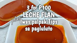 PAANO KUMITA NG MALAKI SA PAGGAWA NG 3 FOR 100 PESOS NA LECHE FLAN  NEGOSYO RECIPE IDEA [upl. by Eninahpets604]