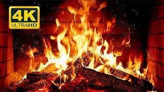 🔥 Cozy Fireplace 4K 12 HOURS Fireplace with Crackling Fire Sounds Crackling Fireplace 4K [upl. by Norrag]