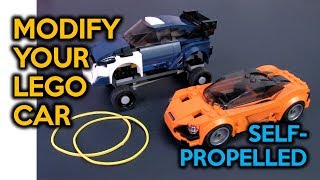 SelfPropelled LEGO Rubber Band Car Speed Championsscale [upl. by Gnirps]