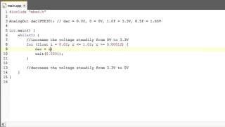 mBed Tutorial 52 Digital to Analog Conversion [upl. by Nivram]