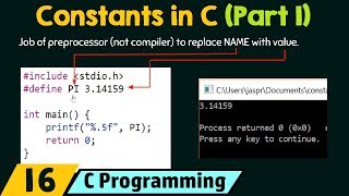 Constants in C Part 1 [upl. by Yrnehnhoj]