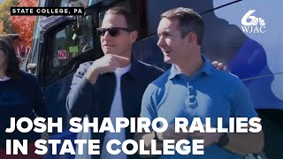 Governor Shapiro rallies in State College emphasizes voting for a more positive future [upl. by Otilesoj483]