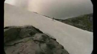 Skiing a remaining snowpatch Cairngorm in the early 1990s [upl. by Brinn]