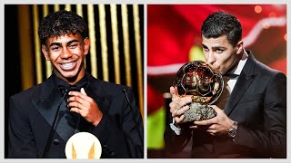 LE BALLON DOR 2024 C’EST PAS VINICIUS JR CEST RODRI  YAMAL MEILLEUR JEUNE JOUEUR AU MONDE [upl. by Ardnwahs]