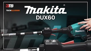 MAKITA AkkuMultifunktionsantrieb DUX60  Unboxing Review amp Test  Heckenschere Rasentrimmer Säge [upl. by Ahsemaj839]