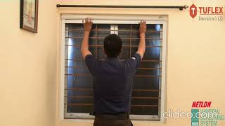 How to install Mosquito rolling window welltechsystemshydereabad [upl. by Zusman]