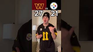 Jayden Daniels vs Russell Wilson😳🏈 nfl football steelers commanders skit funny [upl. by Anerom]