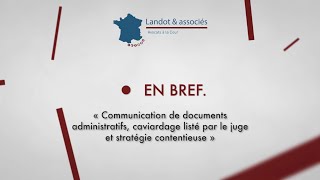 Communication de documents administratifs caviardage listé par le juge et stratégie contentieuse [upl. by Rufus741]