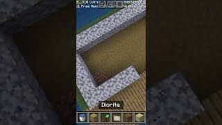 Minecraft house Minecraft tutorial Minecraft survival Minecraft short [upl. by Enovahs858]