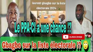 DEBAT GBAGBO SERAITIL SUR LA LISTE ELECTORALE [upl. by Wells363]