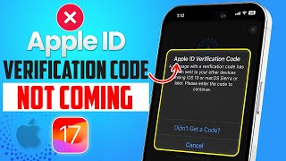 How to Fix Apple ID Verification Code Not Working  Apple ID Verification Code Not Coming [upl. by Ahsirat]