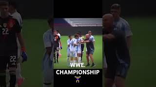 Riesling wwe champions ship🤣🤣🤣 shortvideo footballplayer foryou [upl. by Rosenkranz95]