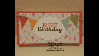 StampinUp Poppin Box card PART 2 [upl. by Silden158]