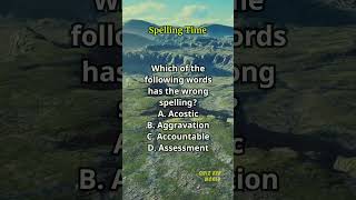 Spelling Time 501 spelling englishlearning englishvocabulary questions quiz [upl. by Aneehsor520]