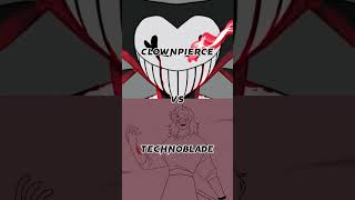 Clownpierce vs Technoblade New Edit [upl. by Ahseiuqal]