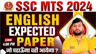 SSC MTS ENGLISH 2024 SSC MTS Exam 24 Previous Year Paper 21  MTS ENGLISH Mock Test by Kartik Sir [upl. by Ardnauq]