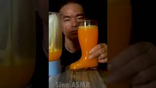 asmr so satisfaying orange drink notalking viralvideo mukbang drinkingsoda [upl. by Pippa]