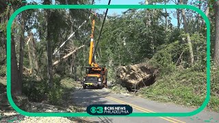 Cleanup continues in one of hardesthit areas in Delaware County from Mondays storms [upl. by Eila]