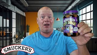 Smuckers Goober Peanut Butter And Grape Jelly Stripes Review [upl. by Eissed]