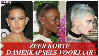 Zeer korte dameskapsels voorjaar 2018 [upl. by Jecho248]