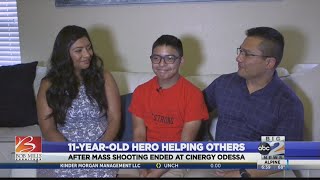 An 11yearold hero helped others after a mass shooting [upl. by Keeler787]