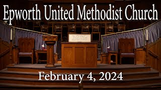 Epworth UMC online service for February 4 2024 [upl. by Aicenek]