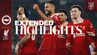 Extended Highlights FIVE Goals as Gakpo amp Diaz Secure QuarterFinals  Brighton 23 Liverpool [upl. by Ekim]