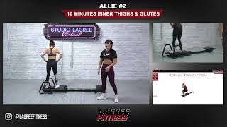 Lagree Microformer 10 minute inner thigh and glutes workout [upl. by Ronen721]