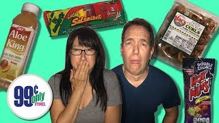 EATING GROSS 99 CENT STORE FOOD LIVE [upl. by Lathan303]