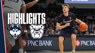 HIGHLIGHTS  UConn Mens Basketball at Butler [upl. by Ahsinal349]