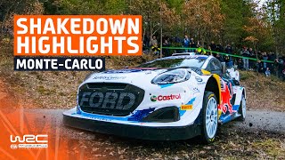 Shakedown Highlights  WRC Rallye MonteCarlo 2024 [upl. by Falkner]