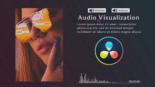 Audio Visualizer ★ DaVinci Resolve Templates ★ [upl. by Gniy935]