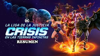 La Liga de la Justicia Crisis en Tierras Infinitas PARTE 1 Y 2 Resumen en 1 video [upl. by Hanson]