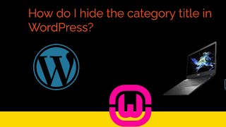 How to Hide Category in WordPress [upl. by Eltsryk]