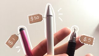 best stylus pen for android  review amp comparison  shopee haul [upl. by Anilorak]