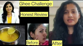 Ghee Challenge Dr Sharmika Tarun 7 days challenge Honest Review Glowing skin [upl. by Asital751]