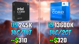 INTEL ULTRA 5 245K vs INTEL i513600K  Test in 6 Games [upl. by Cataldo]