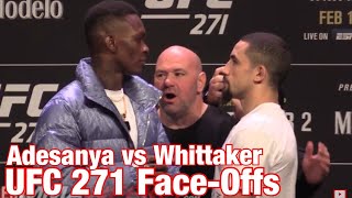 UFC 271 FaceOffs Adesanya vs Whittaker 2 [upl. by Pattin]